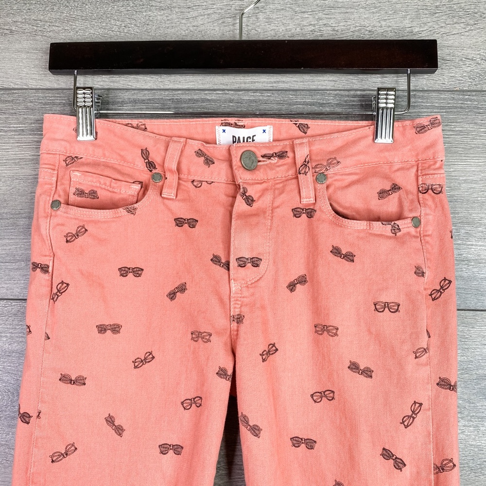 Paige Verdugo Ankle Pink Sunnies Skinny Jeans 27 - Picture 2 of 6
